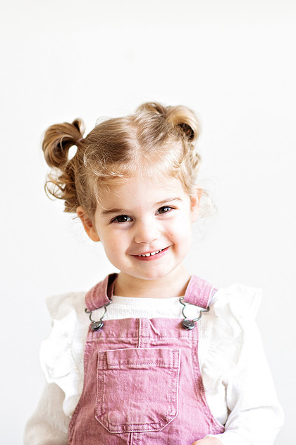 Individual portrait of the other twin